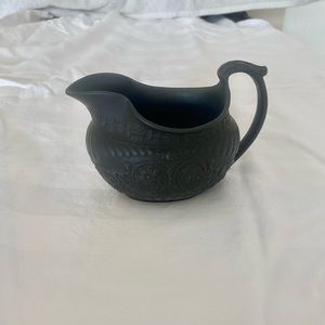 Small Wedgewood Black Basalt Creamer